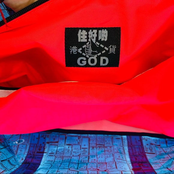 NWOT GOD (Goods of Desire) Vinyl bag + zip pouch - Picture 9 of 14